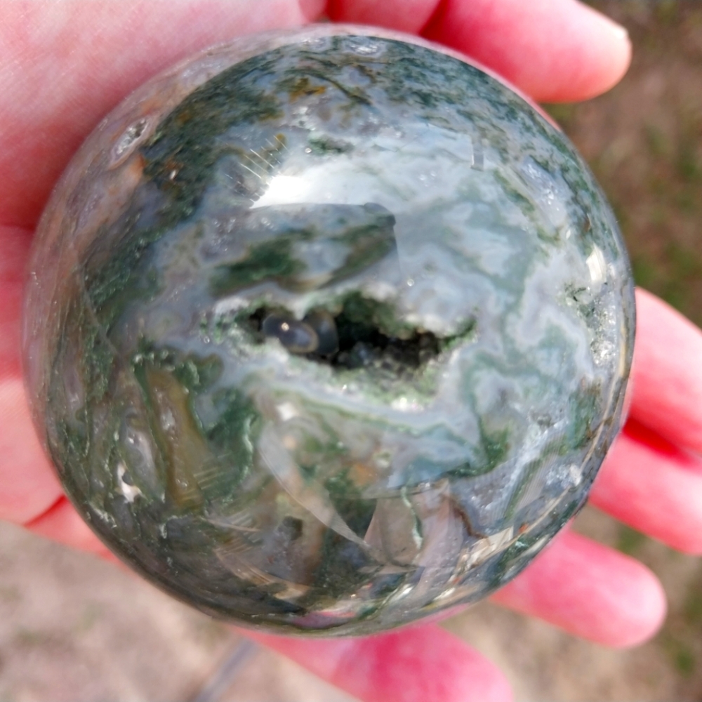 Moss Agate Sphere